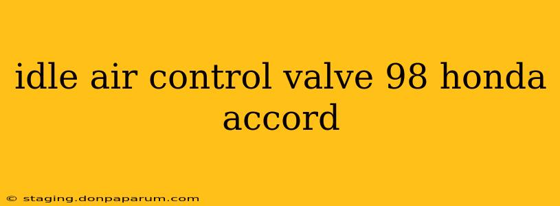 idle air control valve 98 honda accord