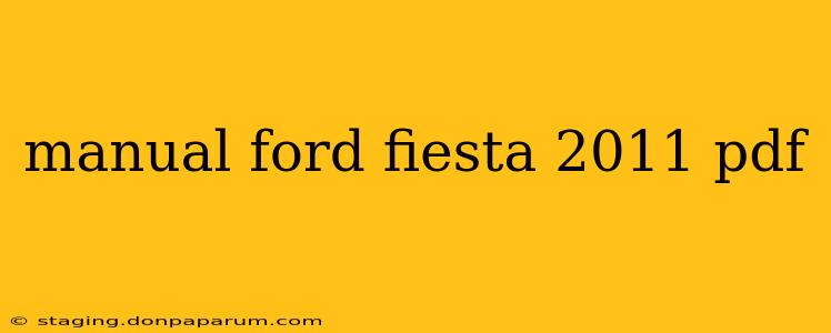 manual ford fiesta 2011 pdf