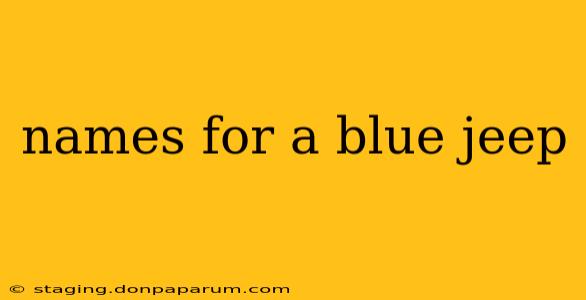 names for a blue jeep