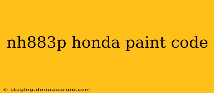 nh883p honda paint code