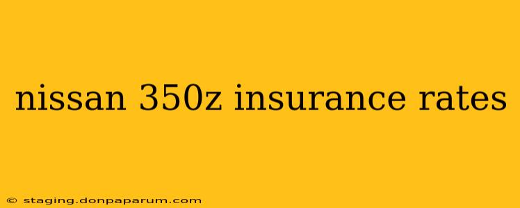 nissan 350z insurance rates