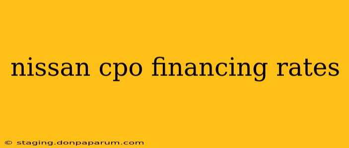 nissan cpo financing rates