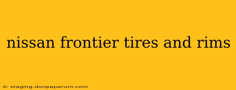 nissan frontier tires and rims