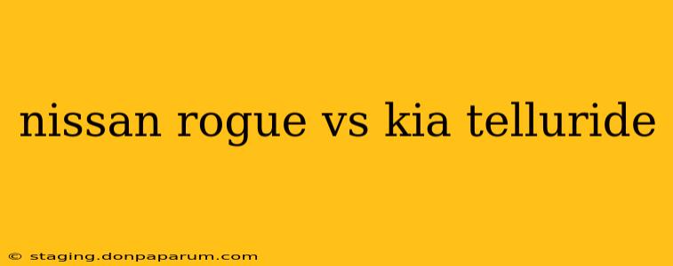 nissan rogue vs kia telluride