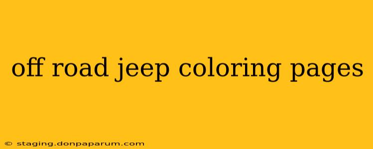 off road jeep coloring pages