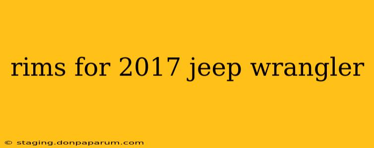 rims for 2017 jeep wrangler