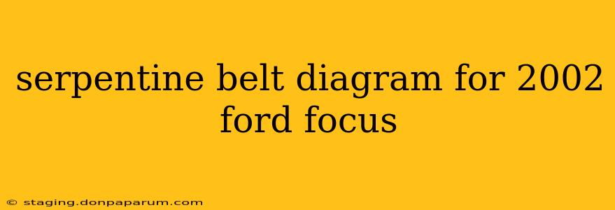 serpentine belt diagram for 2002 ford focus