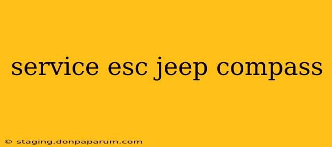 service esc jeep compass