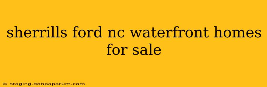 sherrills ford nc waterfront homes for sale