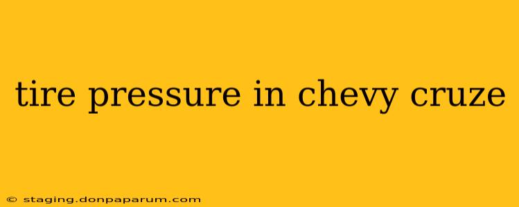 tire pressure in chevy cruze