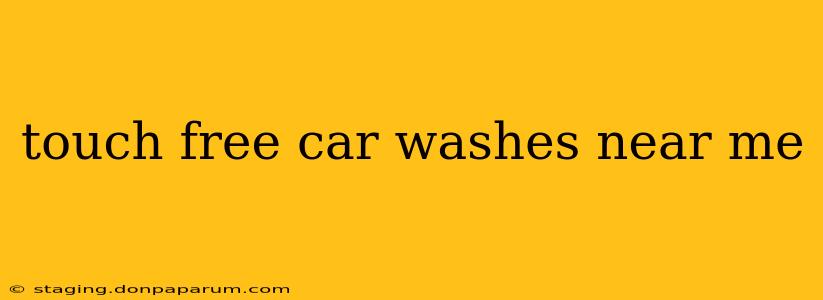 touch free car washes near me