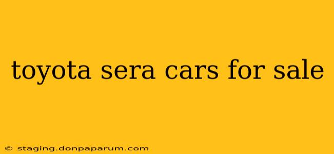 toyota sera cars for sale