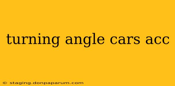 turning angle cars acc