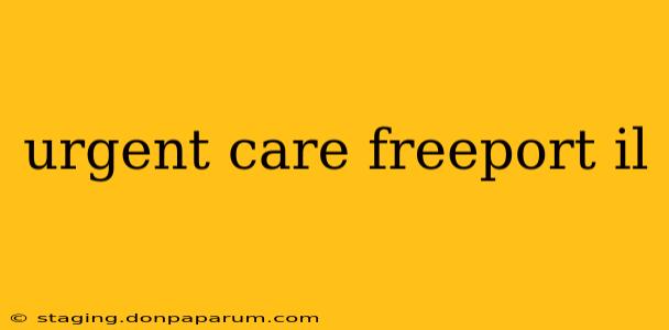 urgent care freeport il