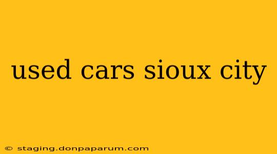 used cars sioux city