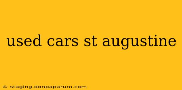 used cars st augustine