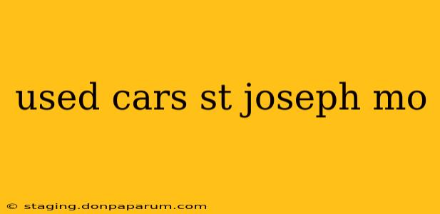 used cars st joseph mo