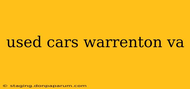 used cars warrenton va